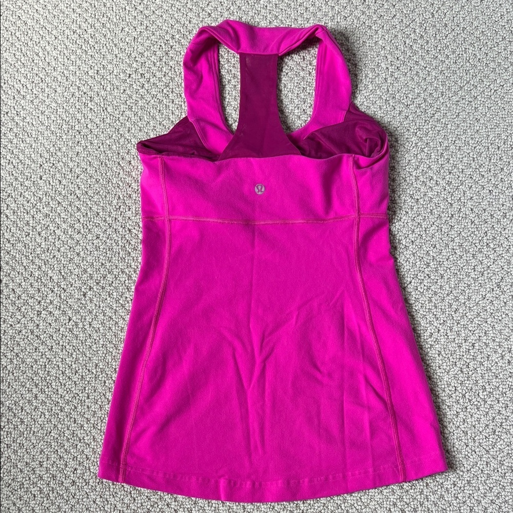 Lululemon Vibrant Pink Scoop Neck - Picture 4 of 5